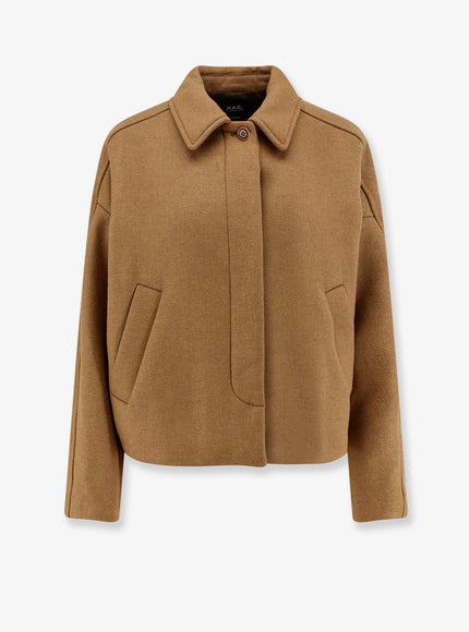 A.p.c. Becca Wool Blend Jacket Camel