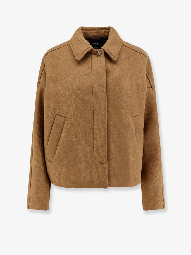 A.p.c. Becca Wool Blend Jacket Camel