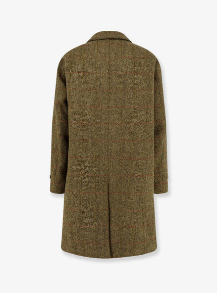 Aspesi Wright Herringbone Wool Coat