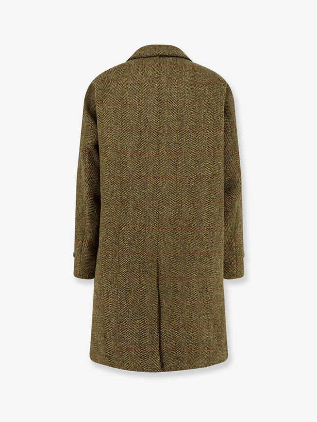 Aspesi Wright Herringbone Wool Coat