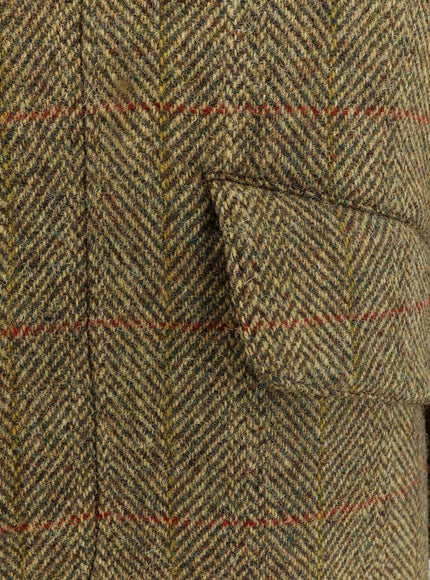 Aspesi Wright Herringbone Wool Coat