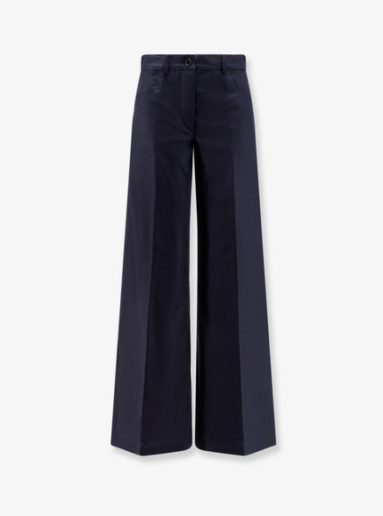 Aspesi Wool Blend Trousers Navy