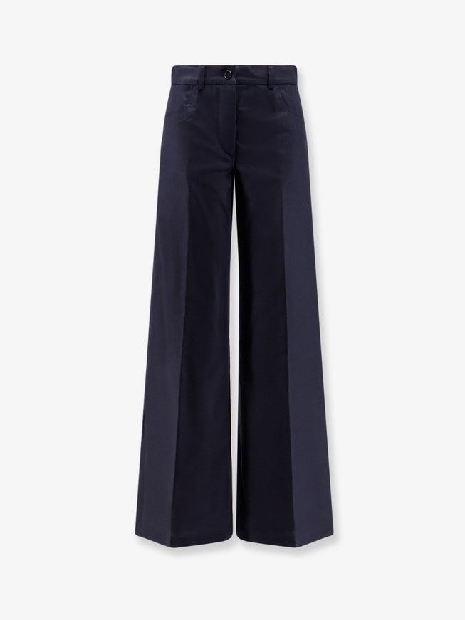 Aspesi Wool Blend Trousers Navy