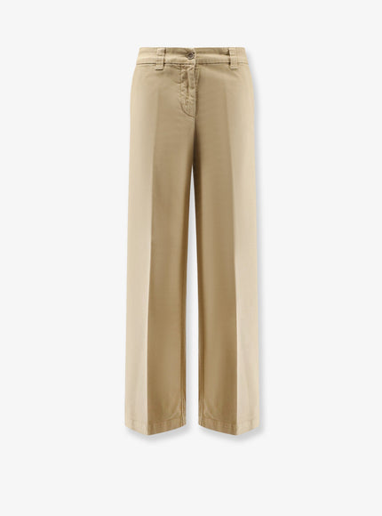Aspesi Cotton Trousers Khaki