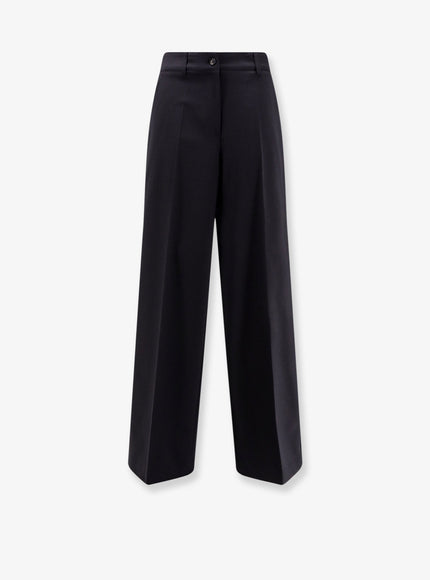 Aspesi Wool Blend Trousers Navy