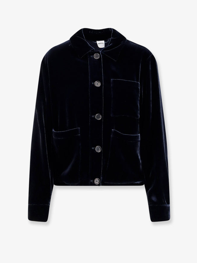 Aspesi Velvet Blazer Navy