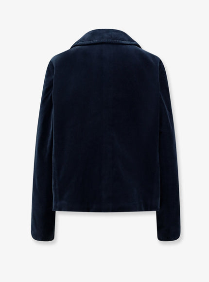 Aspesi Double-Breasted Velvet Blazer