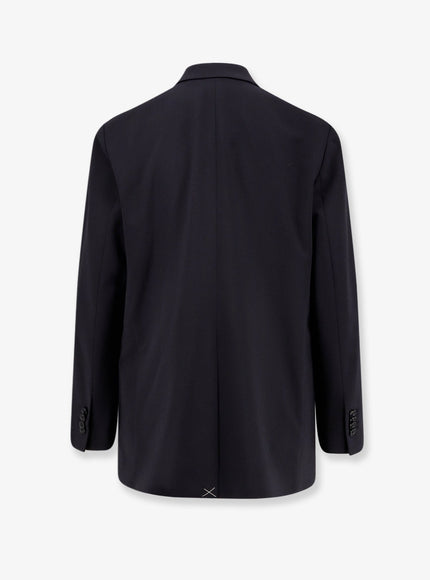 Aspesi Double-Breasted Wool Blend Blazer