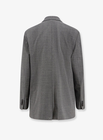 Aspesi Double-Breasted Wool Blend Blazer