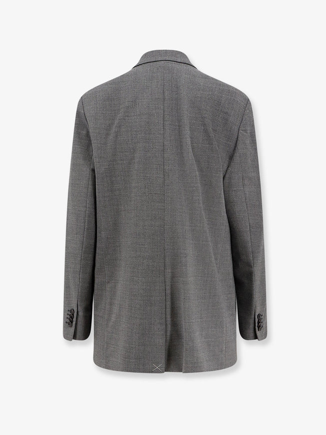 Aspesi Double-Breasted Wool Blend Blazer