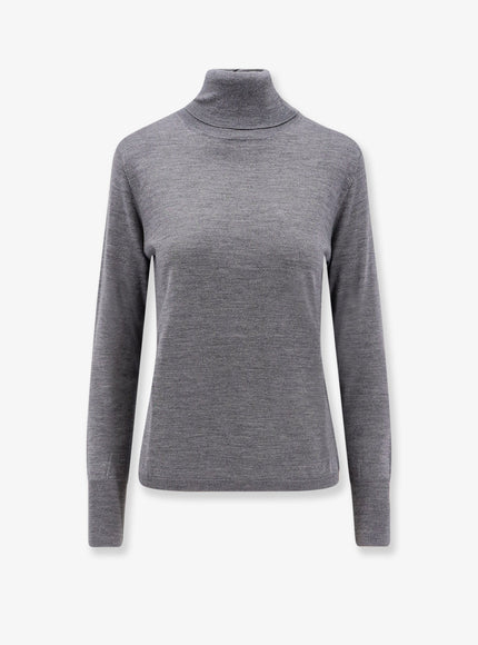 Aspesi Virgin Wool Turtleneck Sweater Grigio