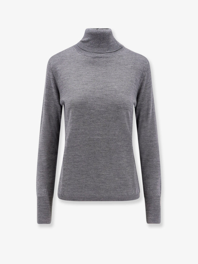 Aspesi Virgin Wool Turtleneck Sweater Grigio