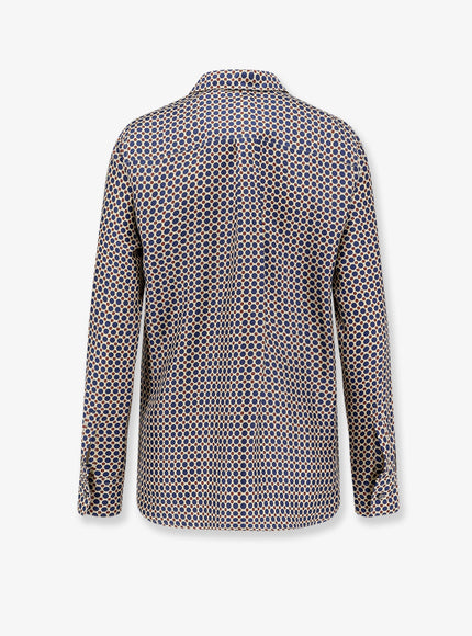 Aspesi Silk Shirt With Micro-Pattern