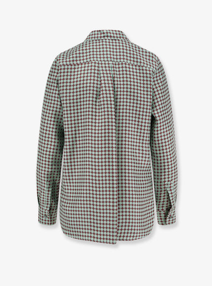 Aspesi Silk Shirt With Micro-Pattern