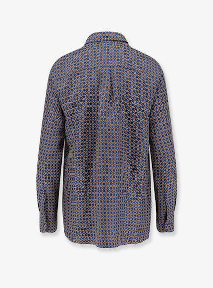 Aspesi Silk Shirt With Micro-Pattern