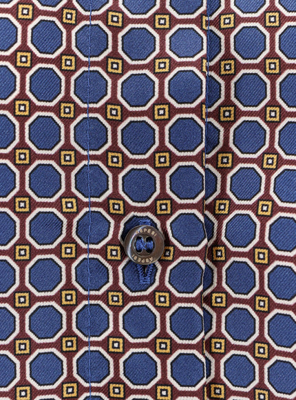 Aspesi Silk Shirt With Micro-Pattern