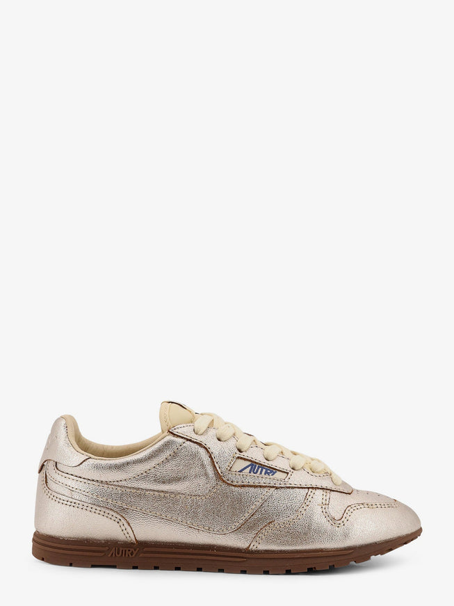 Autry Low-Top Windspin Leather Sneakers Oro
