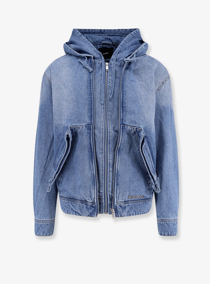 Axel Arigato Hooded Denim Jacket Lightblue