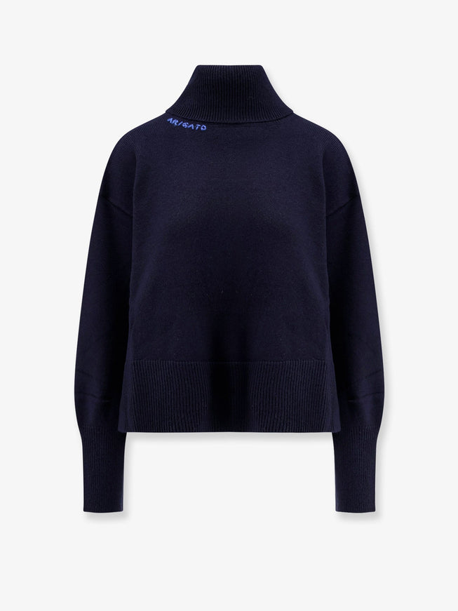 Axel Arigato Wool Blend Turtleneck Sweater Blu