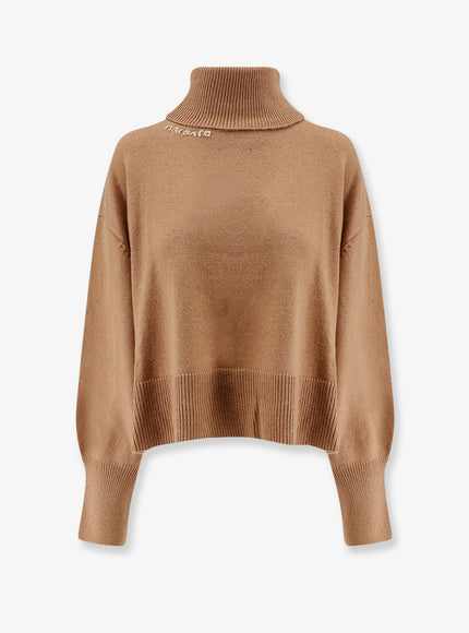 Axel Arigato Wool Blend Turtleneck Sweater Cammello