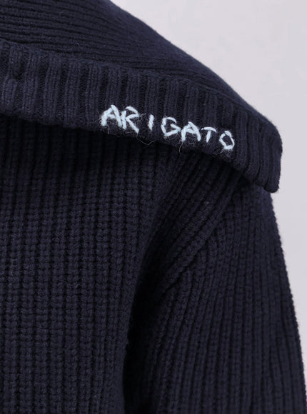 Axel Arigato Celin Ribbed Wool Blend Cardigan