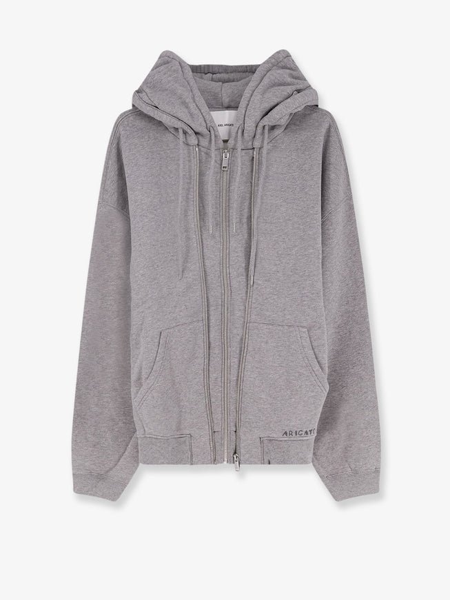 Axel Arigato Organic Cotton Hooded Sweatshirt Greymelange
