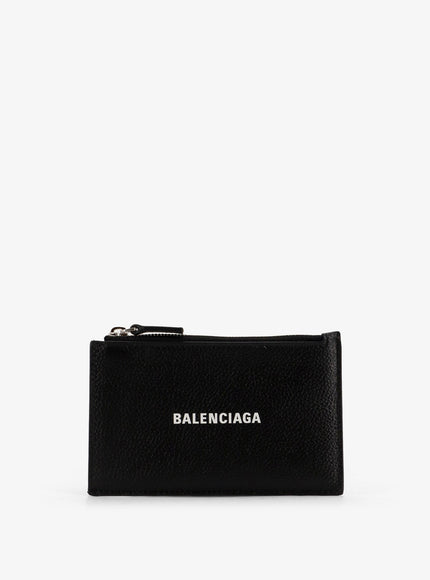 Balenciaga Leather Cardholder Uni Black White