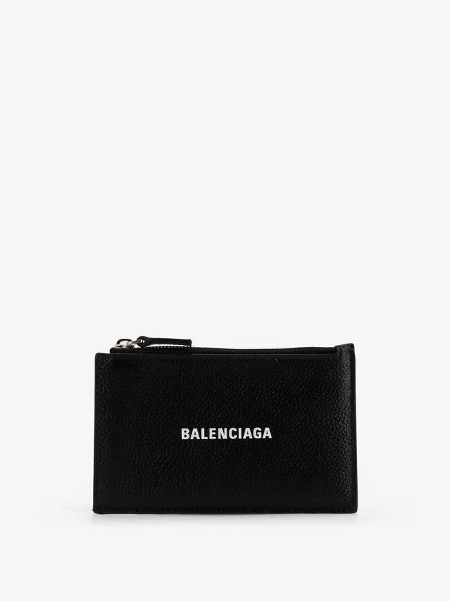 Balenciaga Leather Cardholder Uni Black White