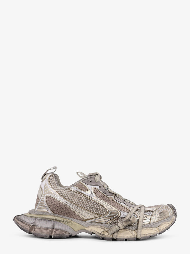 Balenciaga 3Xl Low-Top Mesh Sneakers Eggshell