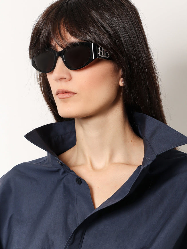 Balenciaga Acetate Sunglasses With Lateral Logo
