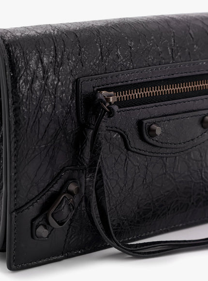 Balenciaga Le City Wallet Leather Shoulder Bag