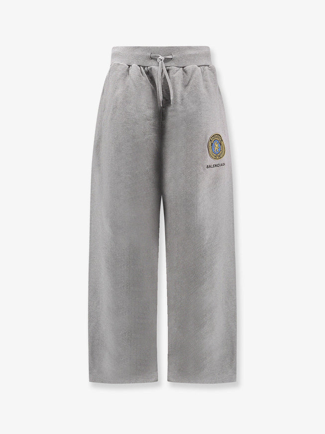 Balenciaga Cotton Jogging Trousers Heather Grey