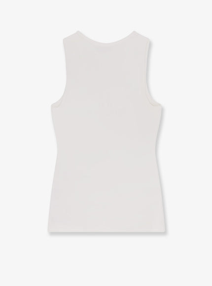 Balenciaga Ribbed Viscose Blend Tank Top