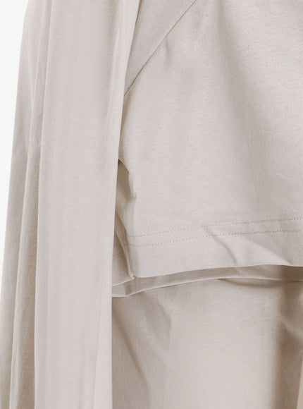 Balenciaga Cotton Jersey Semi Fitted Short Dress