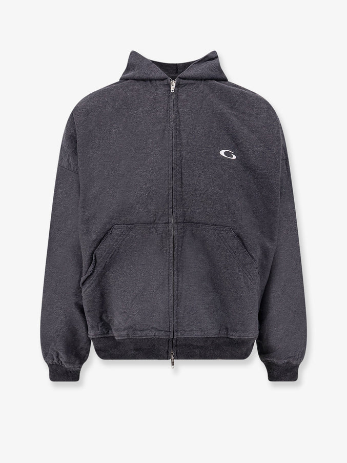 Balenciaga Tromphe L'oeil Cotton Sweatshirt Anthracite