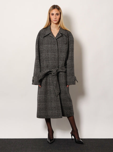 Balenciaga One Layer Raglan Wool Coat
