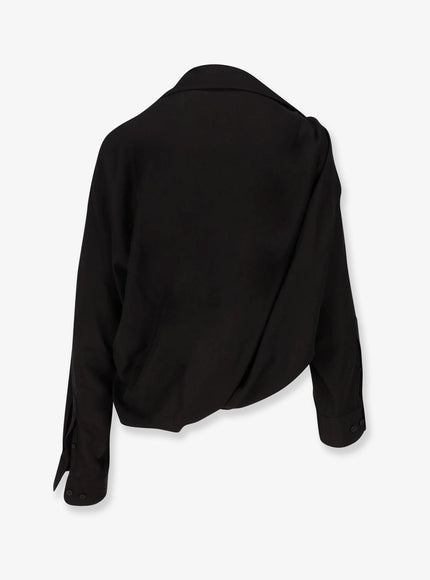 Balenciaga One Shoulder Lyocell Shirt