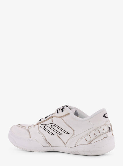 Balenciaga Hamptons Worn-Out Leather Low-Top Sneakers