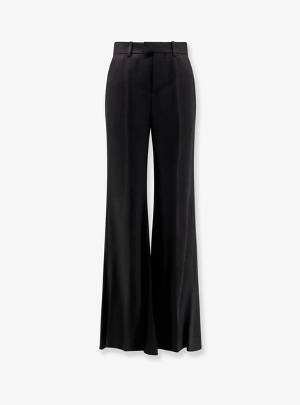Balenciaga Viscose Trousers With Flared Bottom Nero
