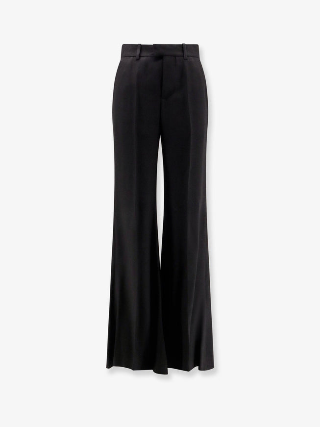 Balenciaga Viscose Trousers With Flared Bottom Nero