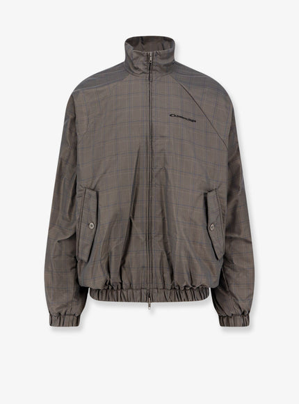 Balenciaga Madras Nylon Jacket Grey Blue