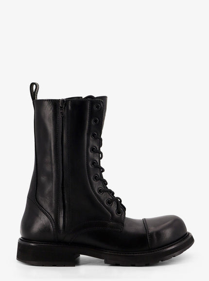 Balenciaga Leather Truck Boots Black