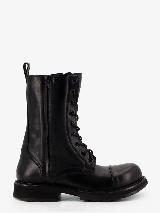 Balenciaga Leather Truck Boots Black