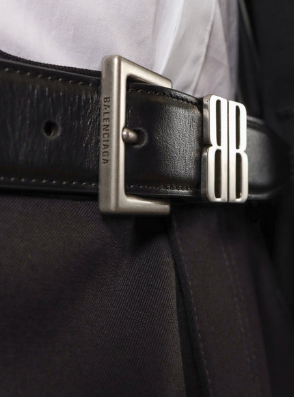 Balenciaga Bb Edit Leather Belt