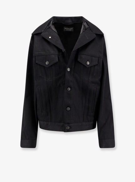 Balenciaga Standing Denim Jacket S Black