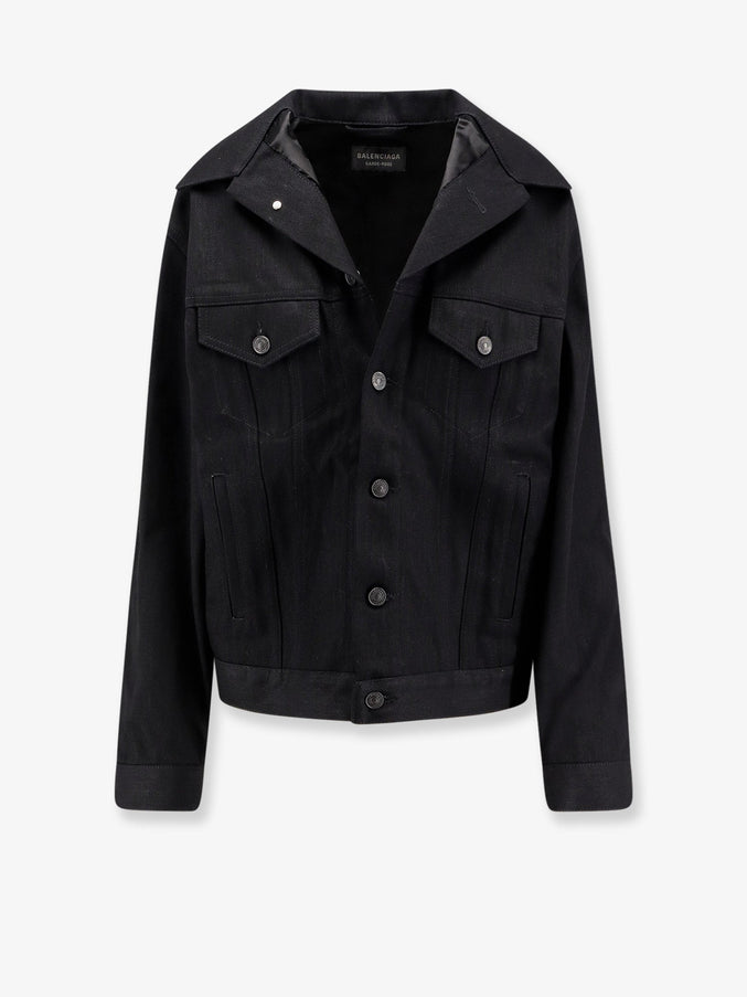 Balenciaga Standing Denim Jacket S Black