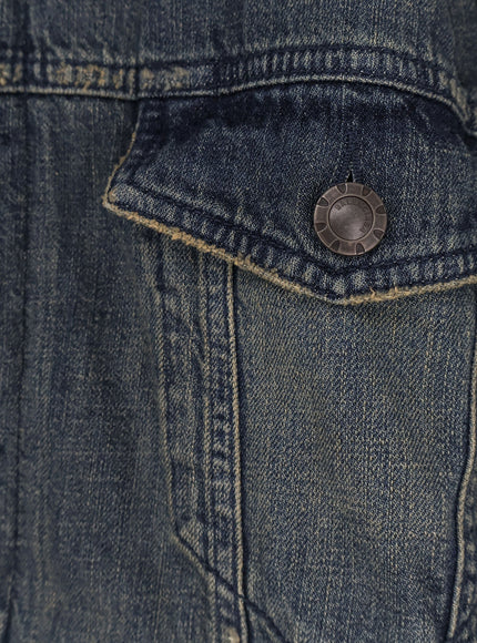 Balenciaga Layered Cotton Denim Jacket