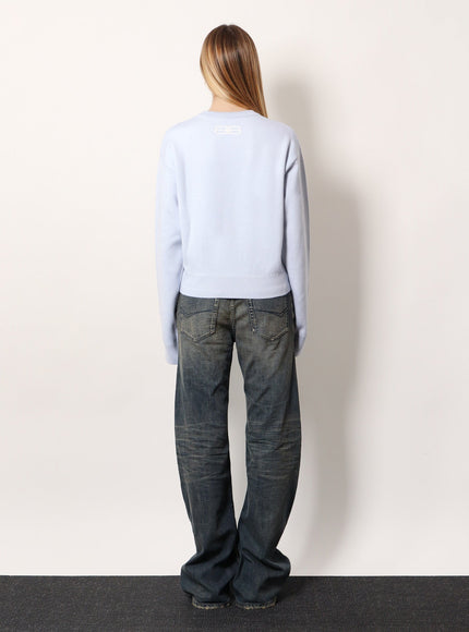 Balenciaga Wool And Cotton Blend Sweater