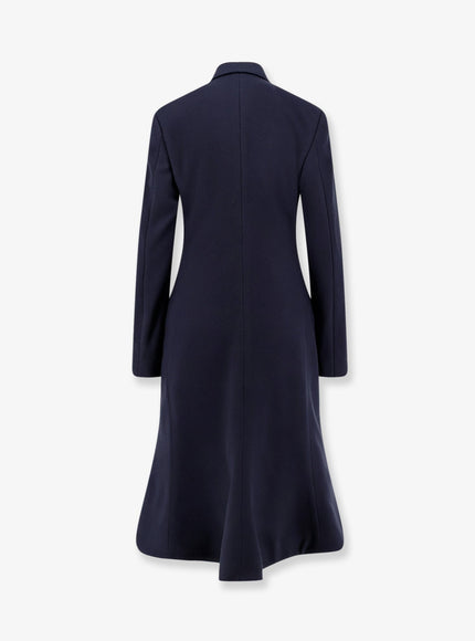 Balenciaga Godet Midi Double-Breasted Wool Coat