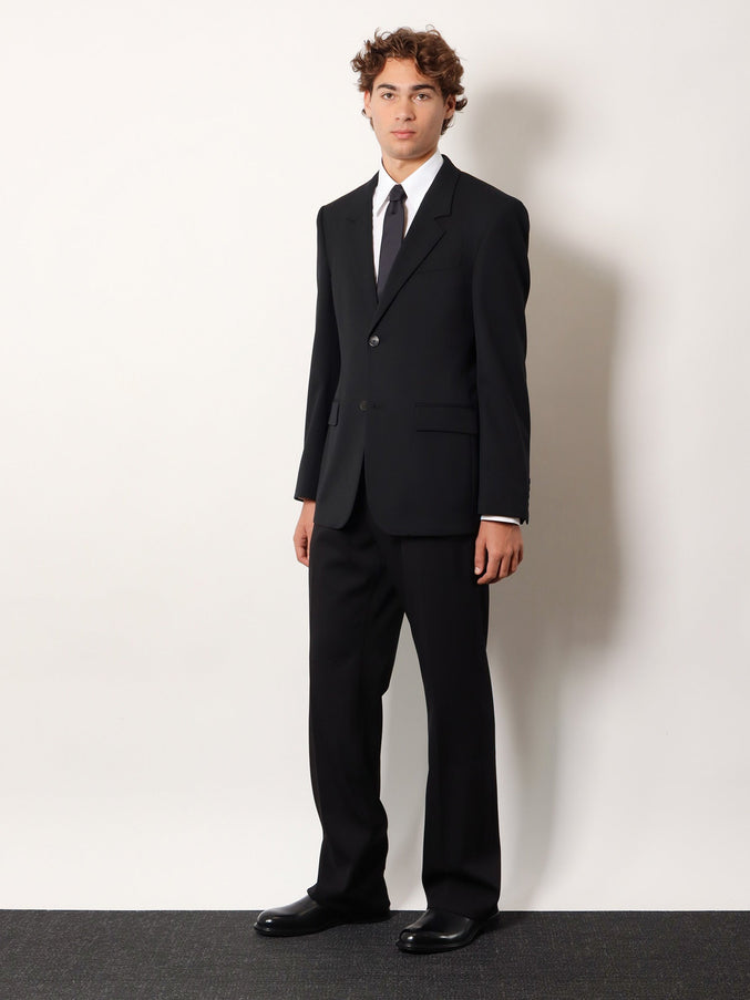 Balenciaga Straight Fit Cotton Trousers